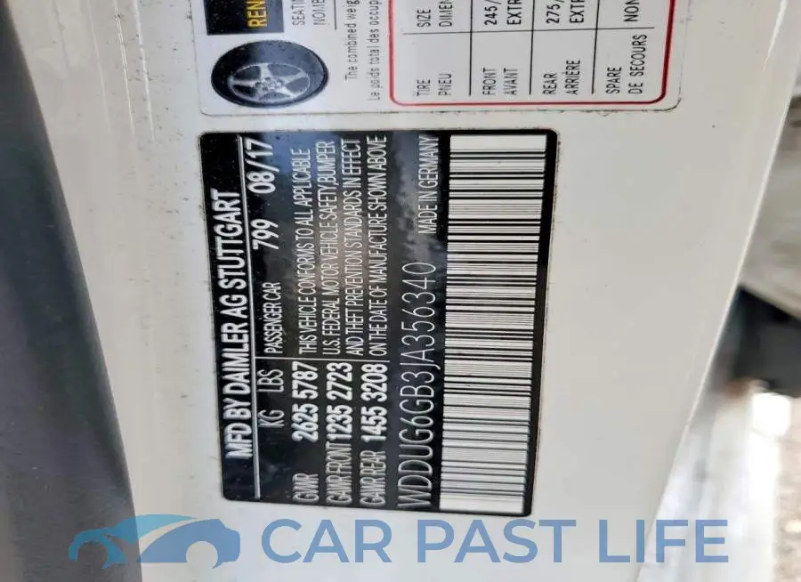 WDDUG6GB3JA356340# 13