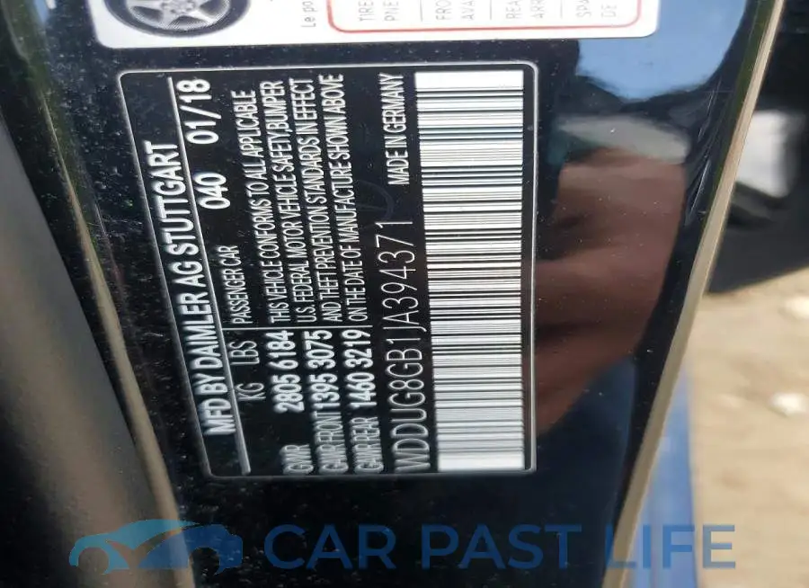 WDDUG8GB1JA394371# 12