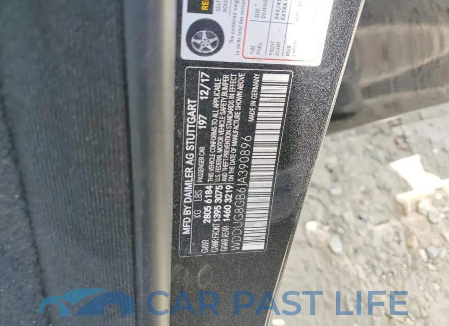 WDDUG8GB6JA390896# 12