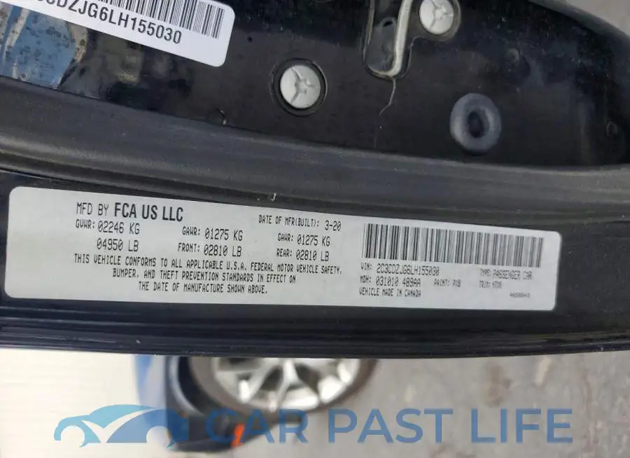 2C3CDZJG6LH155030# 12