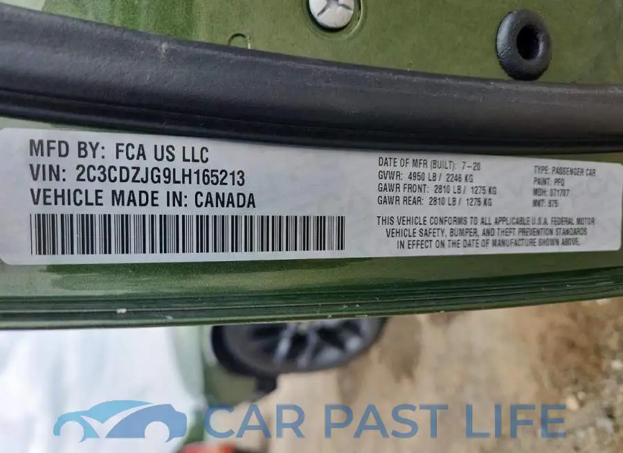 2C3CDZJG9LH165213# 13