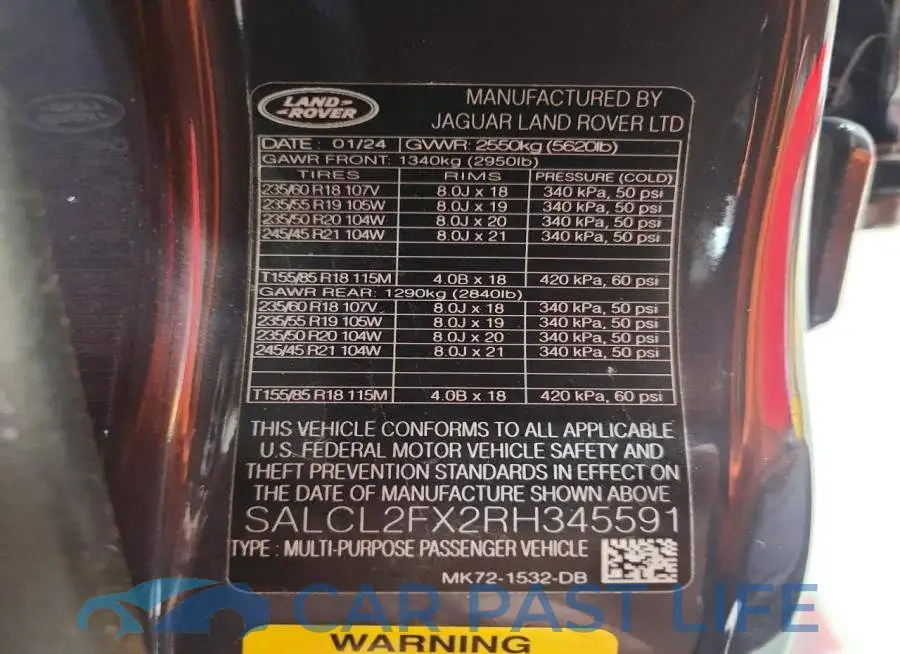 SALCL2FX2RH345591# 14