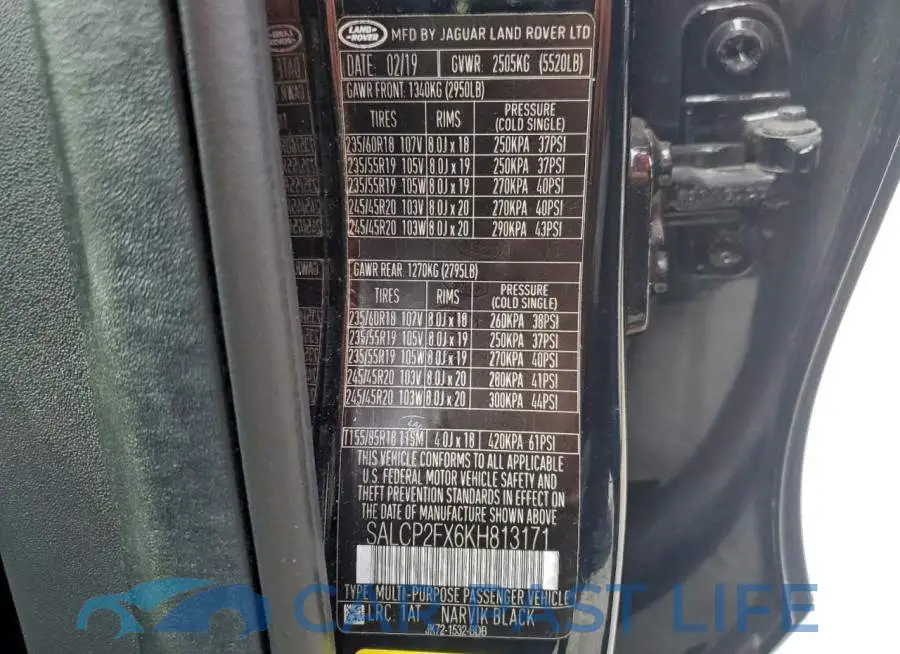 SALCP2FX6KH813171# 13