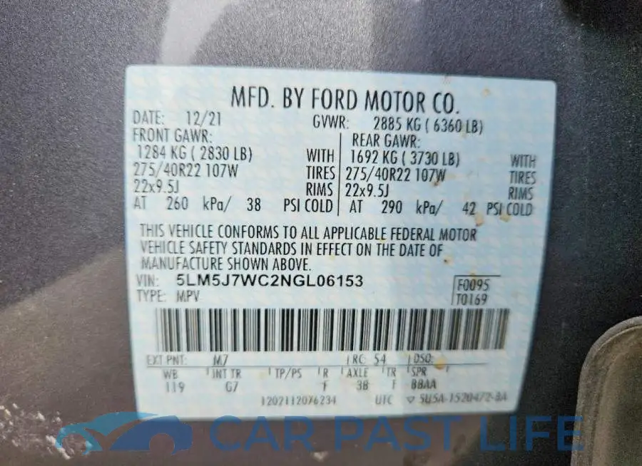 5LM5J7WC2NGL06153# 12