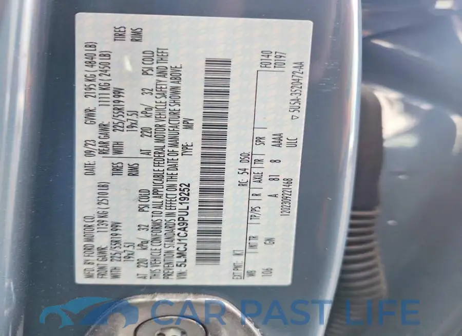 5LMCJ1CA9PUL19252# 12