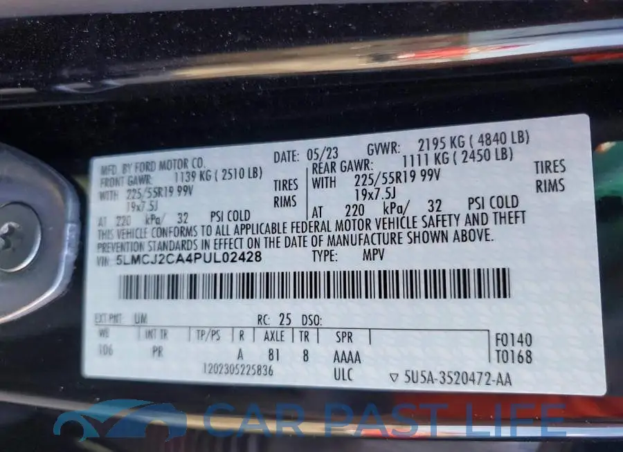 5LMCJ2CA4PUL02428# 12