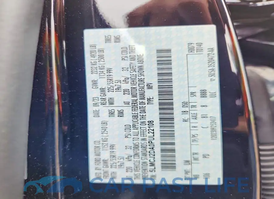 5LMCJ2DA0PUL22108# 13