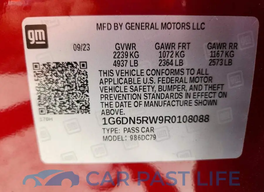 1G6DN5RW9R0108088# 12