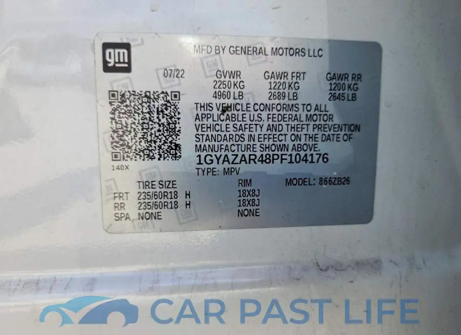 1GYAZAR48PF104176# 13