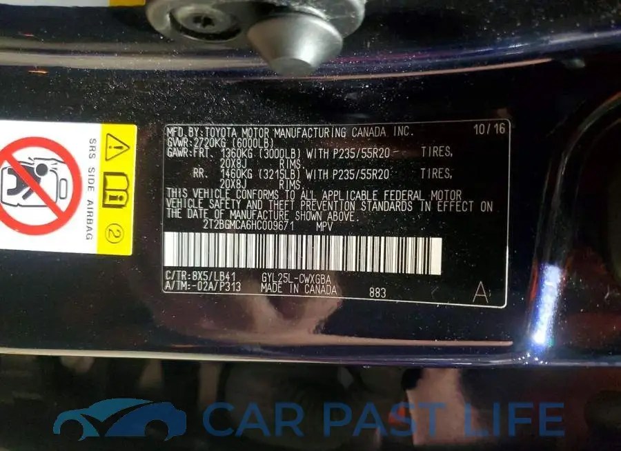 2T2BGMCA6HC009671# 13