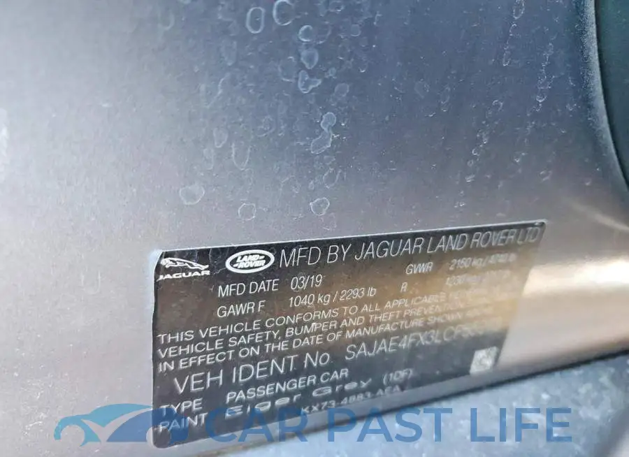 SAJAE4FX3LCP55973# 12