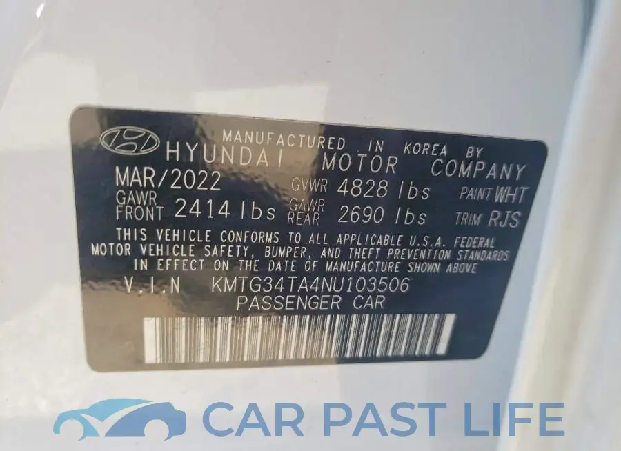 KMTG34TA4NU103506# 12