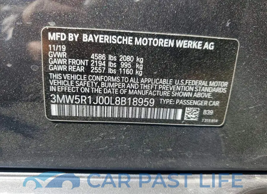 3MW5R1J00L8B18959# 12