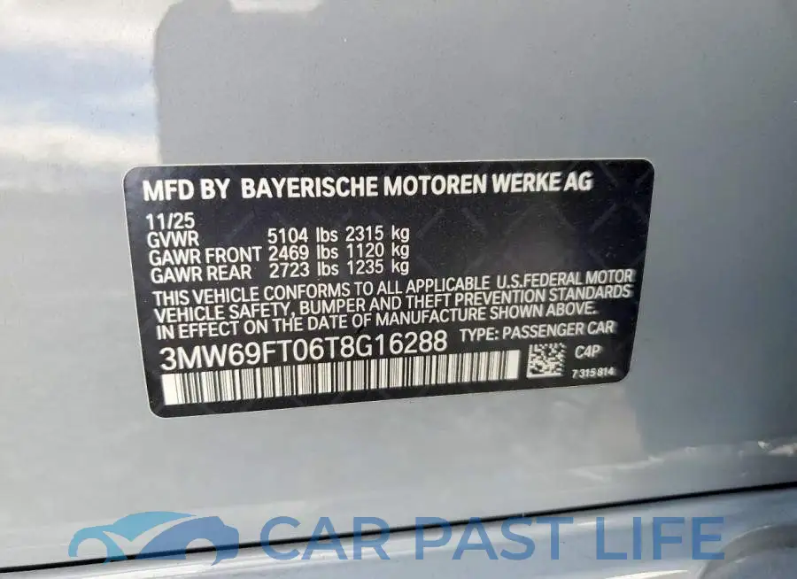 3MW69FT06T8G16288# 13