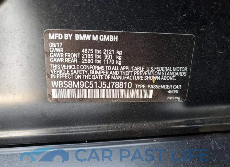 WBS8M9C51J5J78810# 12