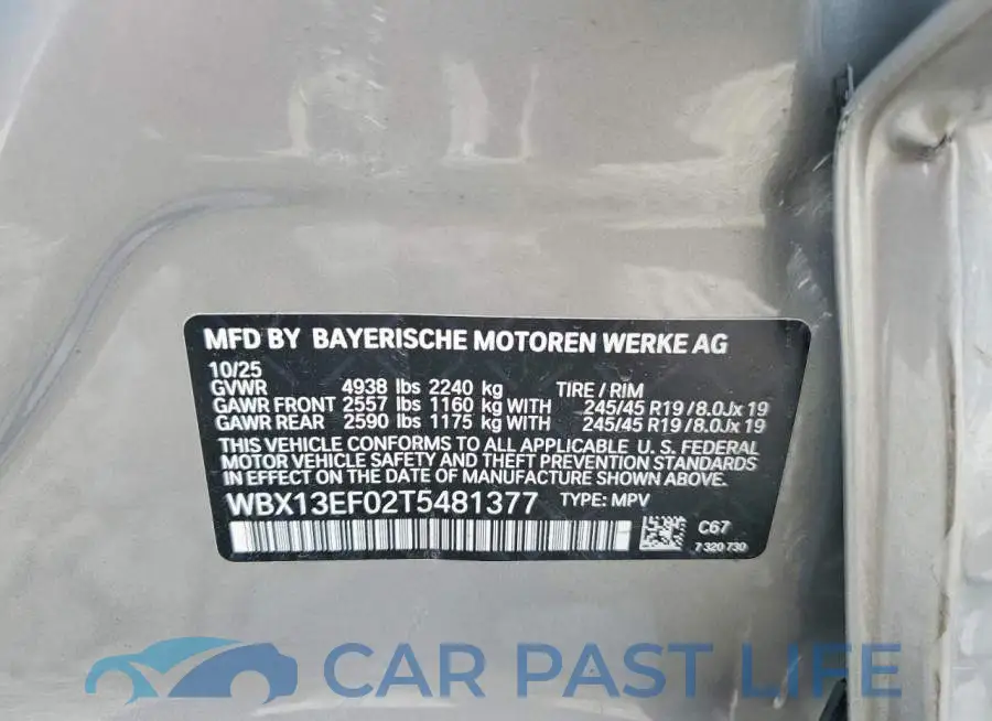 WBX13EF02T5481377# 13