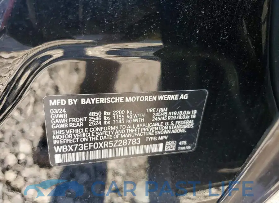 WBX73EF0XR5Z28783# 13