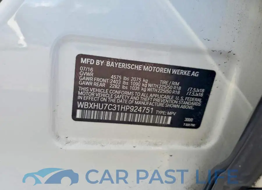WBXHU7C31HP924751# 12