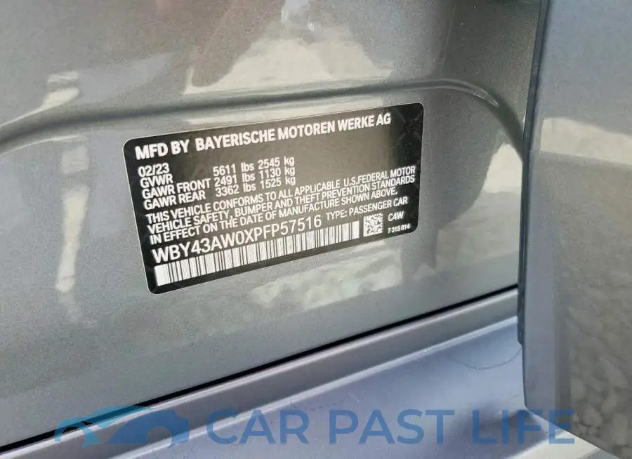 WBY43AW0XPFP57516# 12
