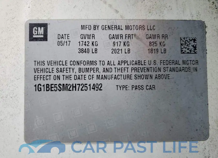 1G1BE5SM2H7251492# 12