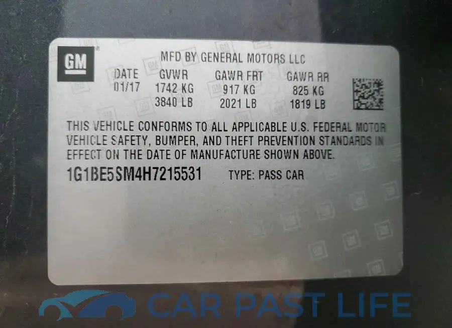1G1BE5SM4H7215531# 12