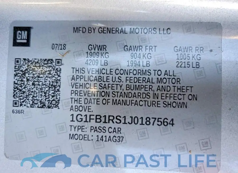 1G1FB1RS1J0187564# 12