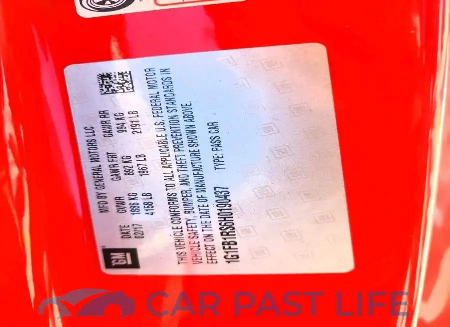 1G1FB1RS6H0190437# 12