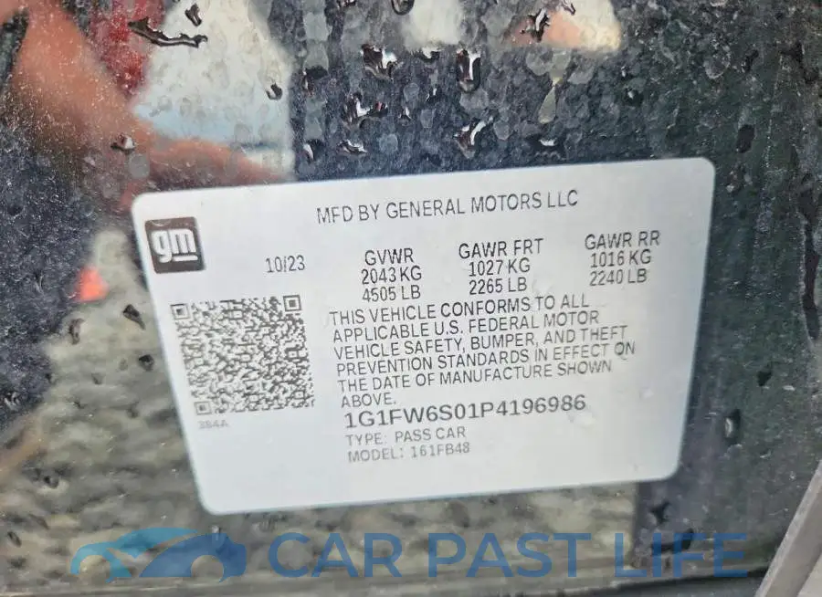 1G1FW6S01P4196986# 14