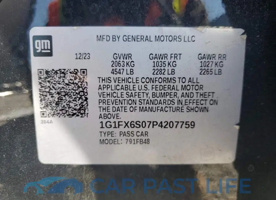 1G1FX6S07P4207759# 13