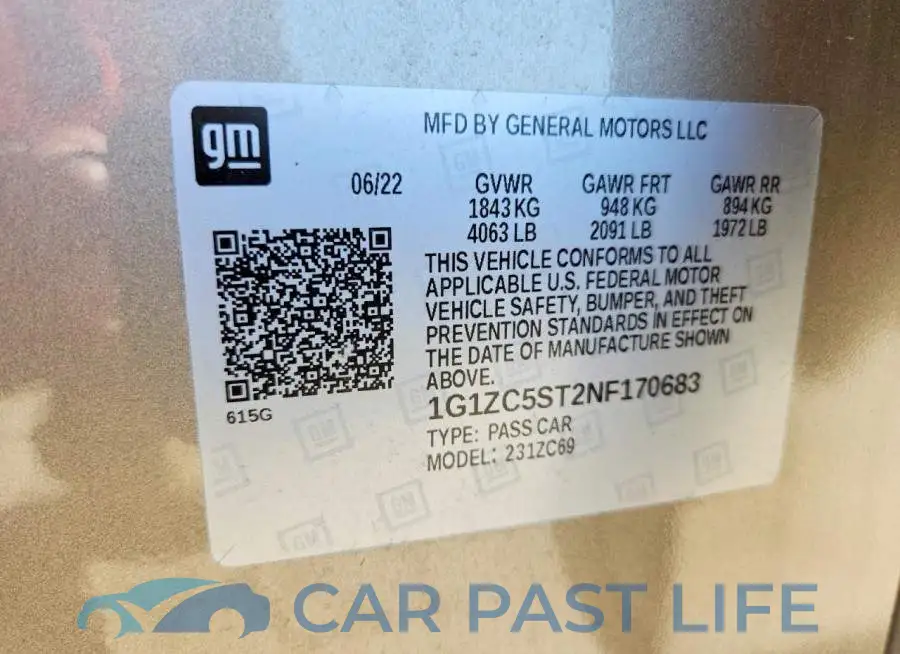 1G1ZC5ST2NF170683# 13