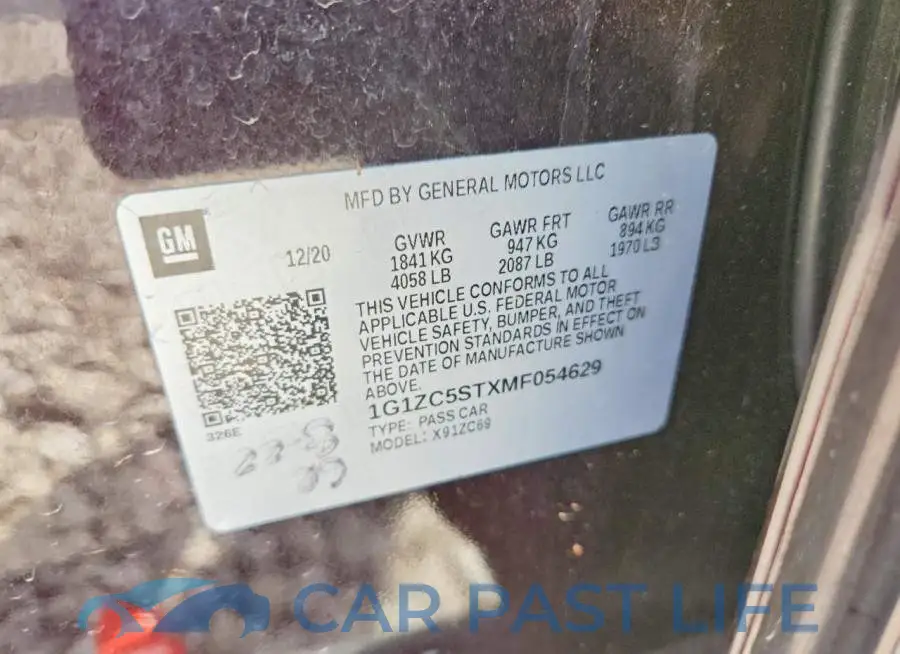 1G1ZC5STXMF054629# 12