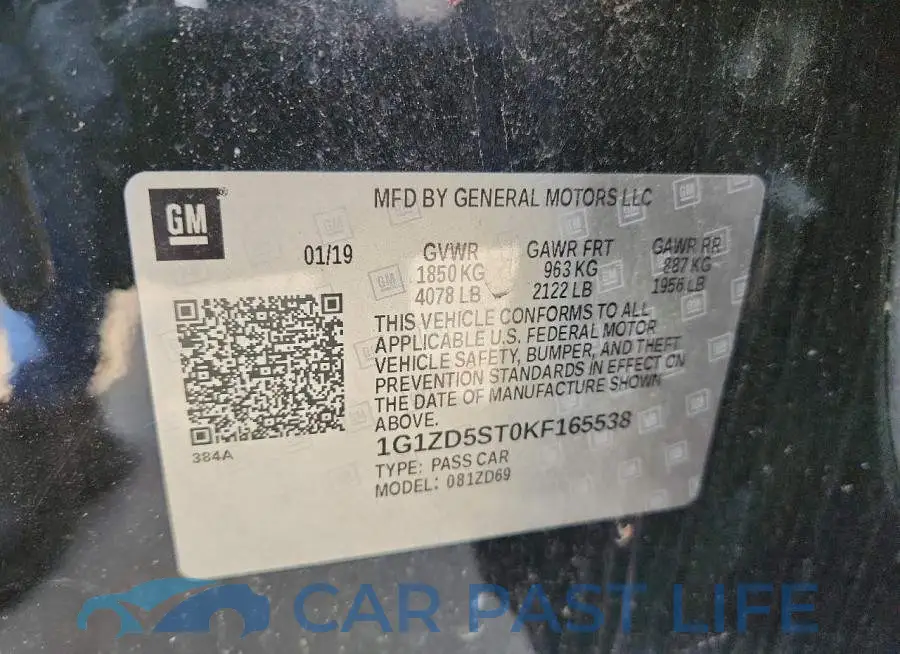 1G1ZD5ST0KF165538# 13