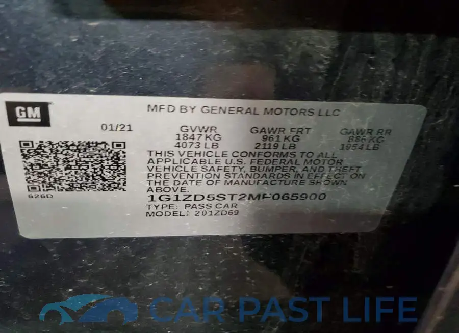 1G1ZD5ST2MF065900# 12