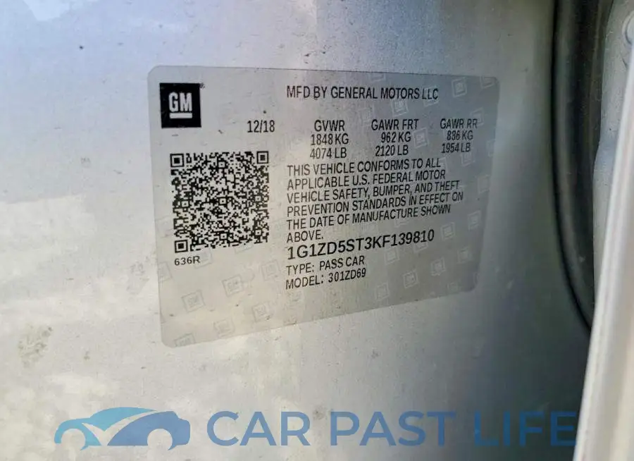 1G1ZD5ST3KF139810# 13