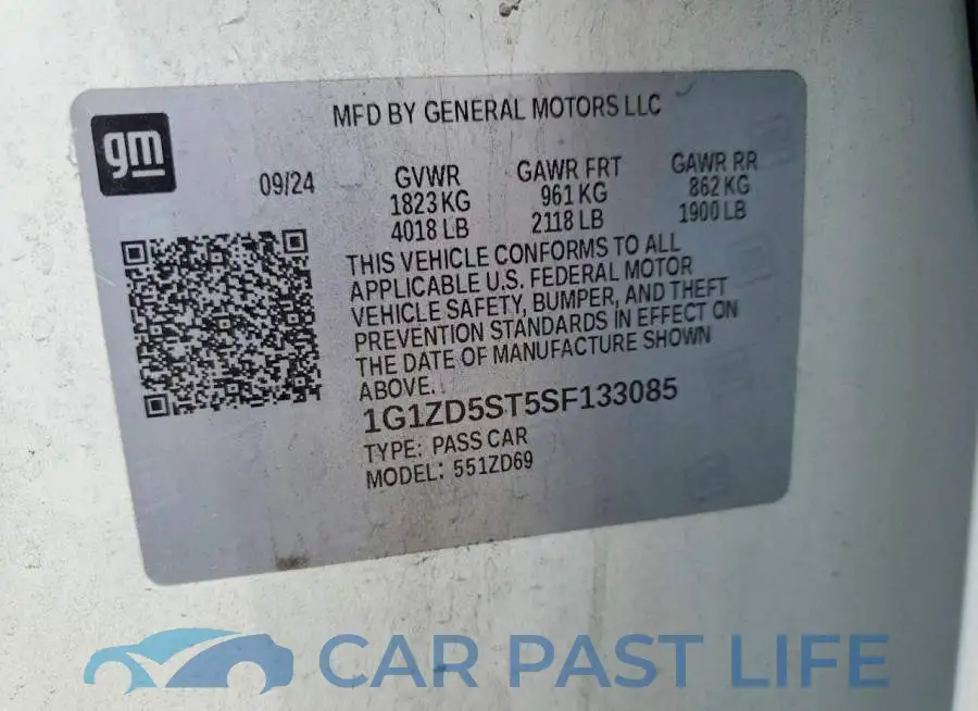 1G1ZD5ST5SF133085# 12