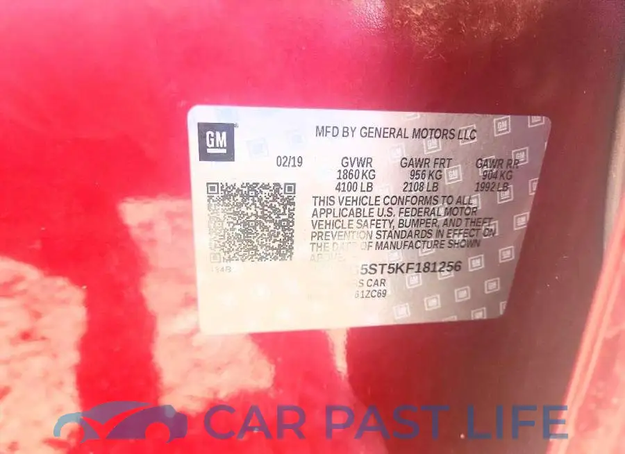 1G1ZG5ST5KF181256# 12