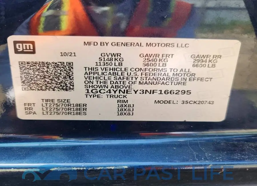 1GC4YNEY3NF166295# 12