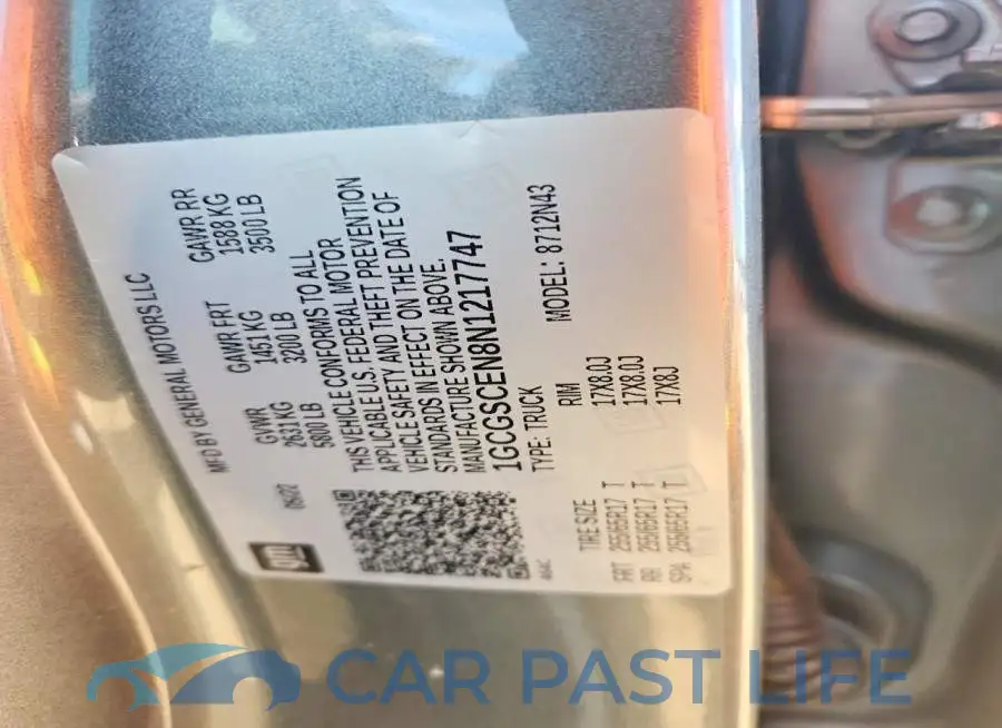 1GCGSCEN8N1217747# 13