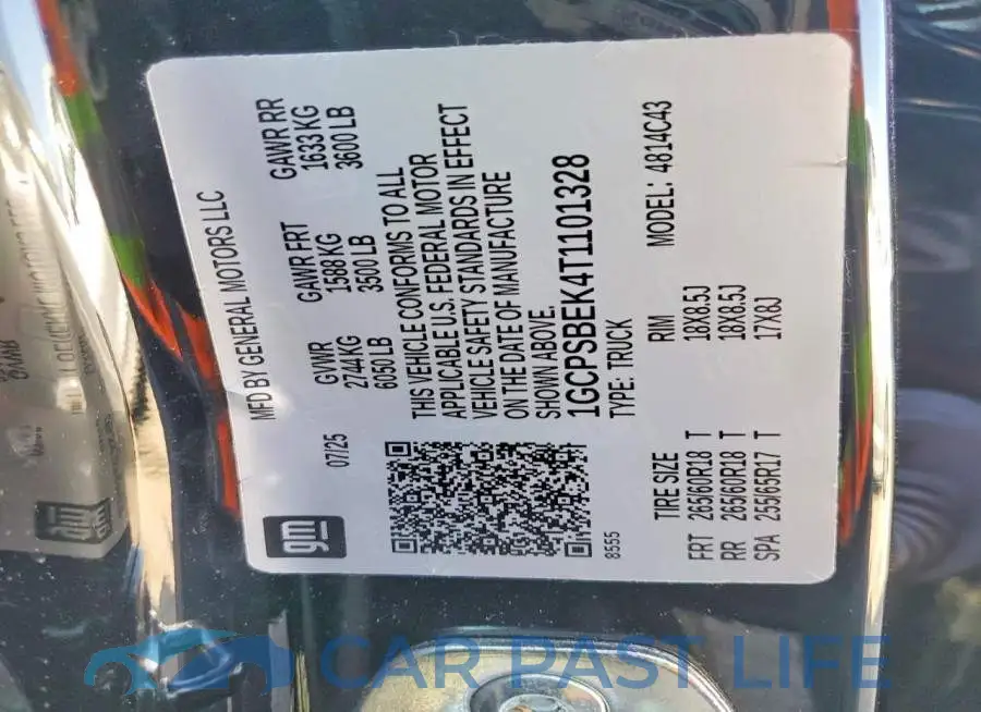1GCPSBEK4T1101328# 12