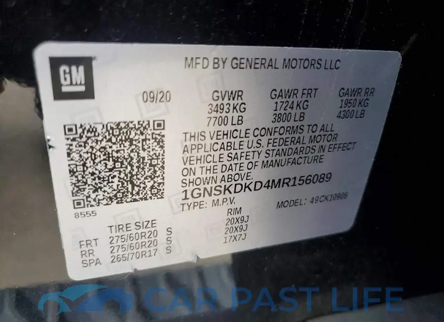 1GNSKDKD4MR156089# 13