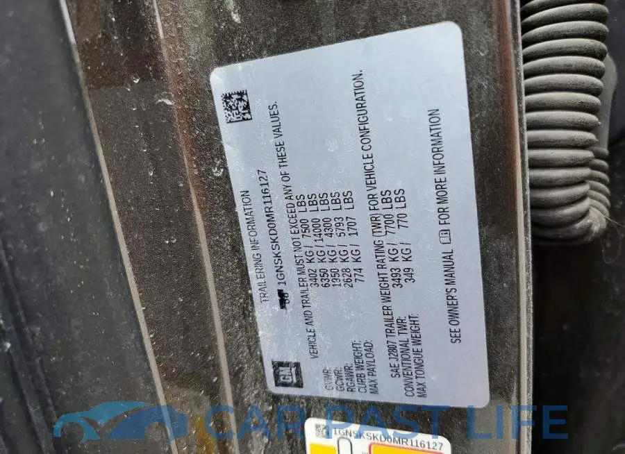 1GNSKSKD0MR116127# 13