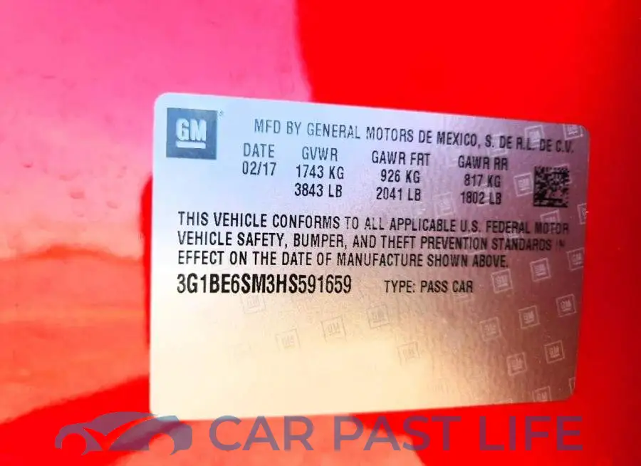 3G1BE6SM3HS591659# 12