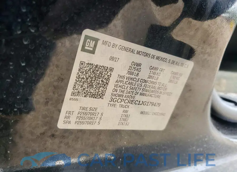 3GCPCREC1JG179479# 12