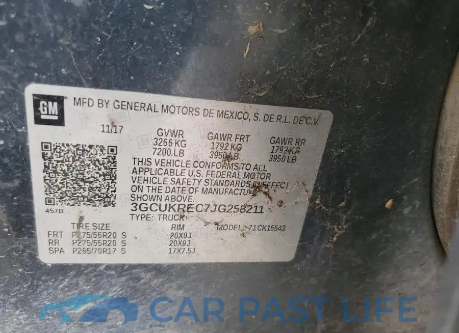 3GCUKREC7JG258211# 12