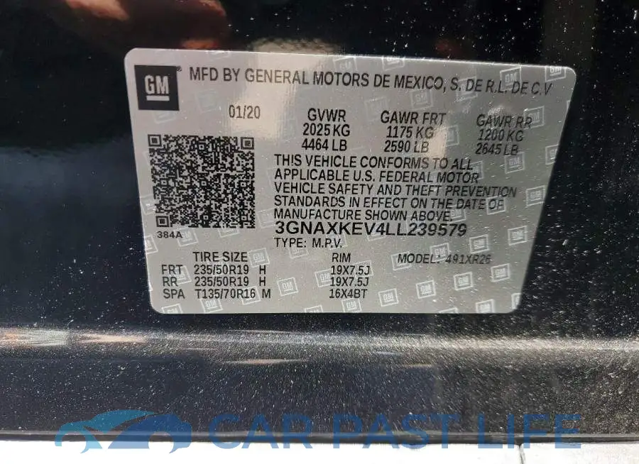 3GNAXKEV4LL239579# 14