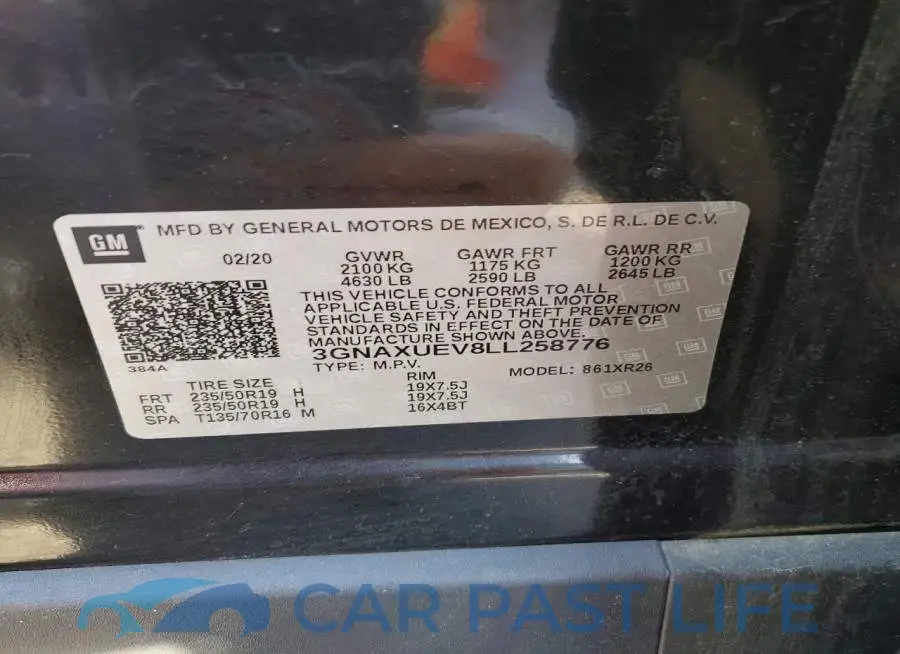 3GNAXUEV8LL258776# 13