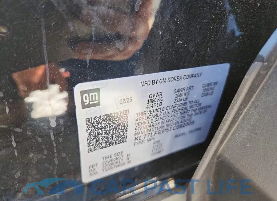 KL77LFEP5TC092009# 12