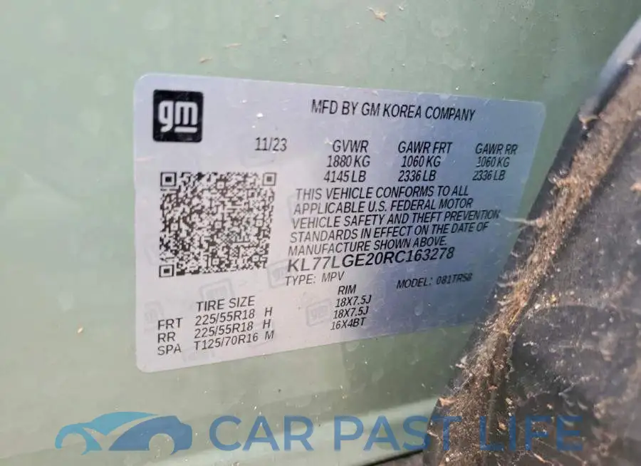 KL77LGE20RC163278# 13