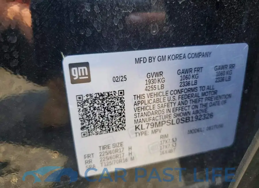 KL79MPSL0SB192326# 13