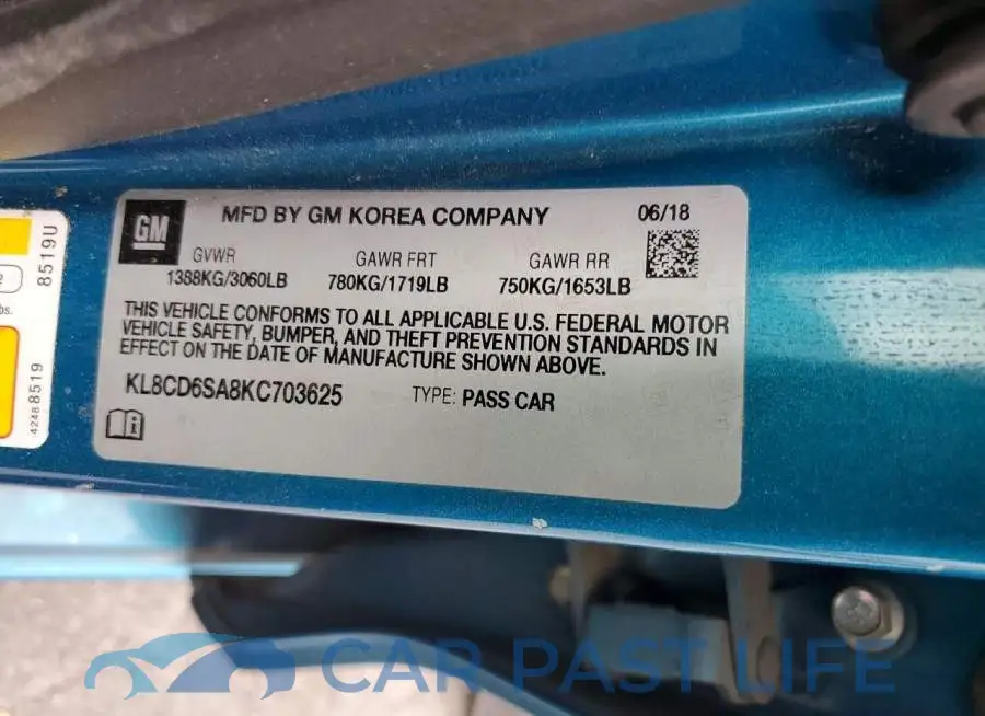 KL8CD6SA8KC703625# 13